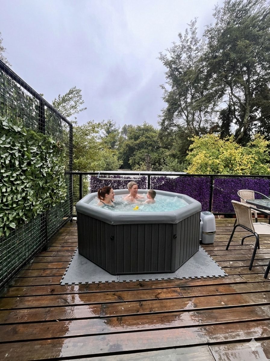 Hot tub con vista al Lago Llanquihue